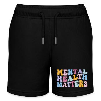 Psychische Gesundheit - Erkrankungen des menschlichen Gehirns - Kinder Organic Joggingshorts Mini Bolter von Stanley/Stella - Schwarz - Vorne