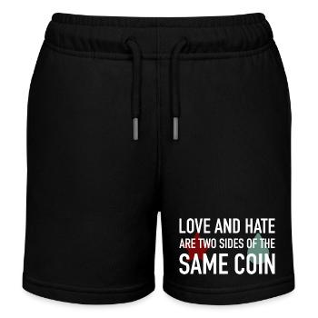 Love and Hate - Kinder Organic Joggingshorts Mini Bolter von Stanley/Stella - Schwarz - Vorne