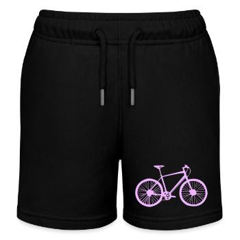 fahrrad rad - Kinder Organic Joggingshorts Mini Bolter von Stanley/Stella - Schwarz - Vorne