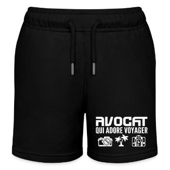 Reisende & Anwälte: Leidenschaft & Entdeckung - Kinder Organic Joggingshorts Mini Bolter von Stanley/Stella - Schwarz - Vorne