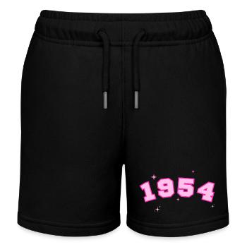 1954 Rosenstern - Kinder Organic Joggingshorts Mini Bolter von Stanley/Stella - Schwarz - Vorne