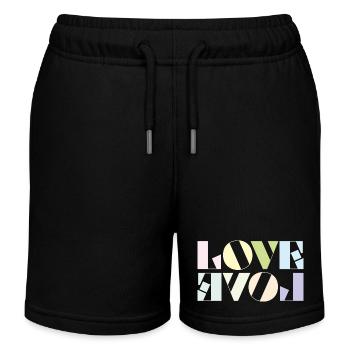LOVE - Kinder Organic Joggingshorts Mini Bolter von Stanley/Stella - Schwarz - Vorne