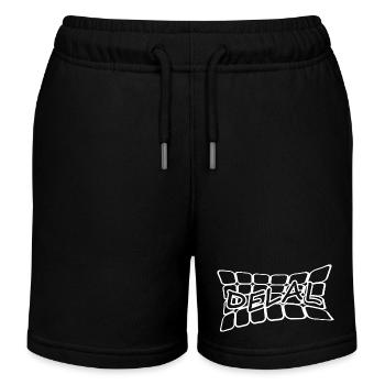Delal als Name - Kinder Organic Joggingshorts Mini Bolter von Stanley/Stella - Schwarz - Vorne