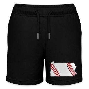 Carte du baseball dans l’État de Pennsylvanie - Short de jogging enfant bio Stanley/Stella - noir - Devant