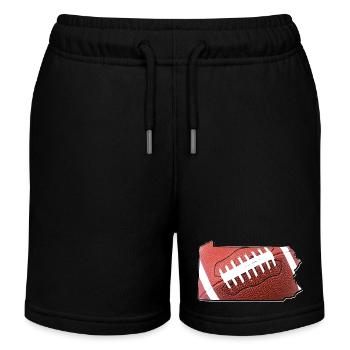 Football dans la carte de l’État de Pennsylvanie - Short de jogging enfant bio Stanley/Stella - noir - Devant