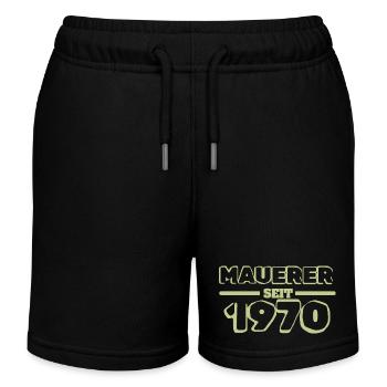 Master mason 1970 - Kids Organic Sweat Shorts by Stanley/Stella - black - Front