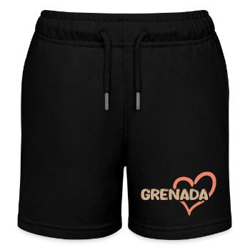 Cadeau pour la Grenade - Short de jogging enfant bio Stanley/Stella - noir - Devant