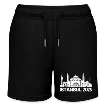 Istanbul 2025 - Short de jogging enfant bio Stanley/Stella - noir - Devant