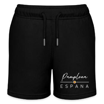 Espagne - Pampelune - Espagne - España - Short de jogging enfant bio Stanley/Stella - noir - Devant
