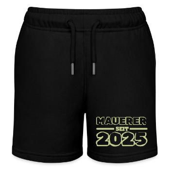 Maurer 2025 - Kinder Organic Joggingshorts Mini Bolter von Stanley/Stella - Schwarz - Vorne