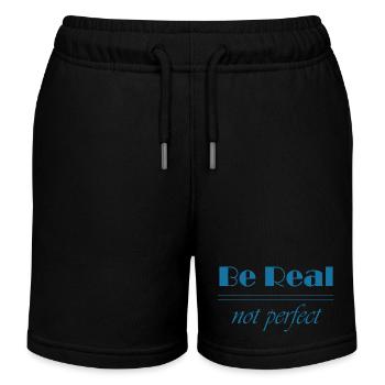 Be Real - Kinder Organic Joggingshorts Mini Bolter von Stanley/Stella - Schwarz - Vorne