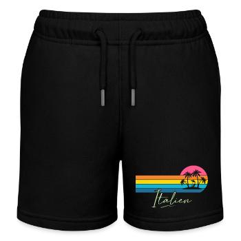Italie - Short de jogging enfant bio Stanley/Stella - noir - Devant