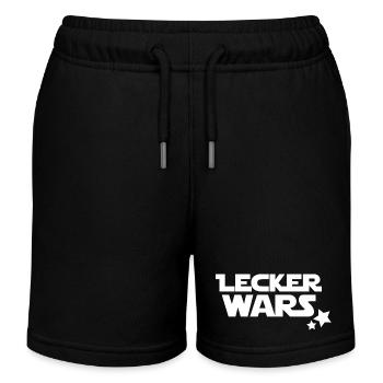 lecker wars - Kinder Organic Joggingshorts Mini Bolter von Stanley/Stella - Schwarz - Vorne