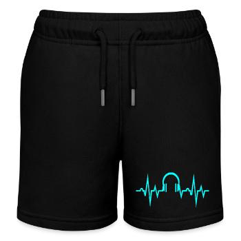 Musik is my Love - Kinder Organic Joggingshorts Mini Bolter von Stanley/Stella - Schwarz - Vorne