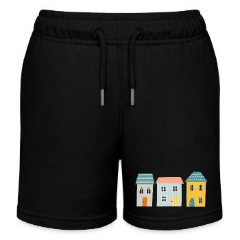 Maisons - Short de jogging enfant bio Stanley/Stella - noir - Devant