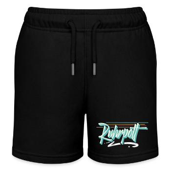 Ruhrpott - Kinder Organic Joggingshorts Mini Bolter von Stanley/Stella - Schwarz - Vorne