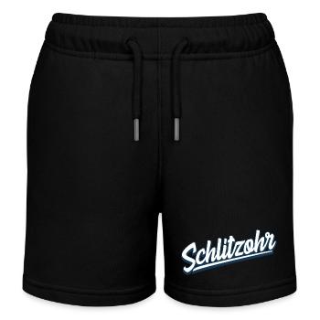 Schlitzohr - Schweizerdeutsch - Mundart - Dialekt - Kinder Organic Joggingshorts Mini Bolter von Stanley/Stella - Schwarz - Vorne