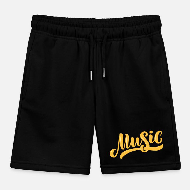 Conception musicale illustrative avec des tons chauds Short de jogging enfant bio Stanley/Stella