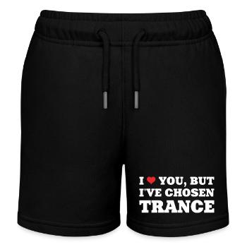 I Love You But I've Chosen Trance! - Rave Shirt - Kids Organic Sweat Shorts by Stanley/Stella - black - Front