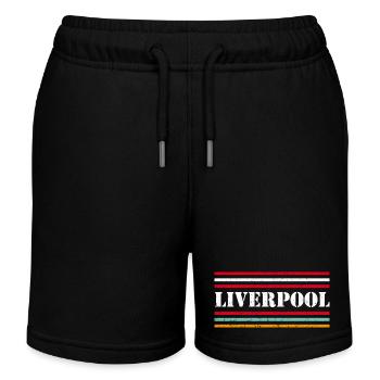 Liverpool Vintage - Kids Organic Sweat Shorts by Stanley/Stella - black - Front