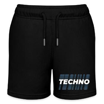 Techno Design Probe, für DJ EDM Techno House - Kinder Organic Joggingshorts Mini Bolter von Stanley/Stella - Schwarz - Vorne