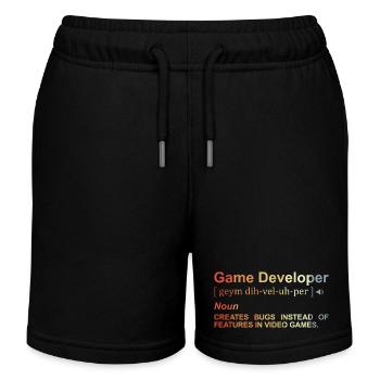 Spieleentwickler Definition - Kinder Organic Joggingshorts Mini Bolter von Stanley/Stella - Schwarz - Vorne