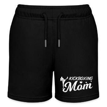 Kickboxer Mother - Kids Organic Sweat Shorts by Stanley/Stella - black - Front