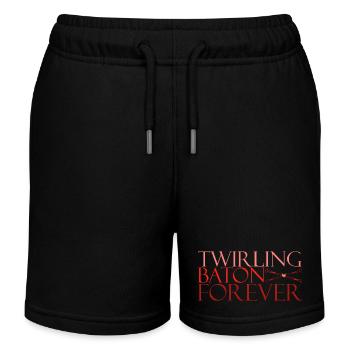TWB forever rouge - Short de jogging enfant bio Stanley/Stella - noir - Devant
