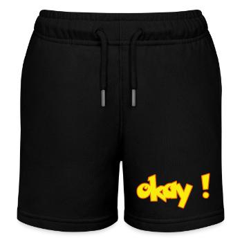 D’ACCORD - Short de jogging enfant bio Stanley/Stella - noir - Devant