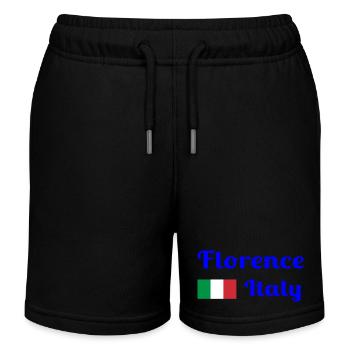 Florence, Italie - Imprimés élégants - Short de jogging enfant bio Stanley/Stella - noir - Devant