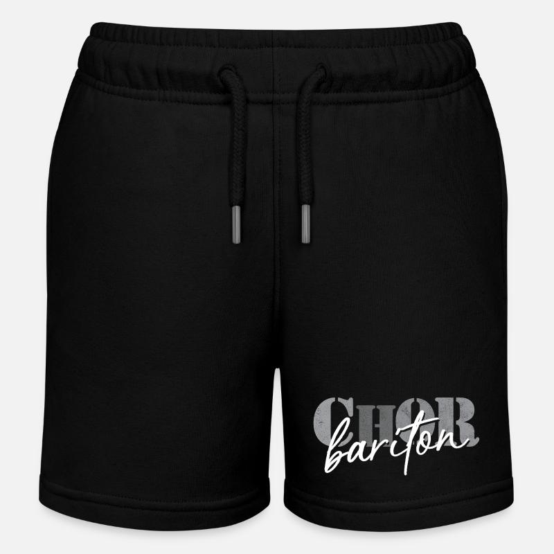Baryton de chœur - Short de jogging enfant bio Stanley/Stella - noir