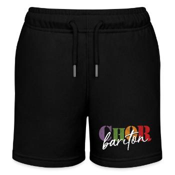 Chor Bariton - Kinder Organic Joggingshorts Mini Bolter von Stanley/Stella - Schwarz - Vorne