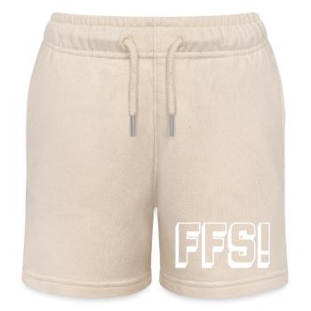 swear_FFS_white - Short de jogging enfant bio Stanley/Stella - écru doux - Devant