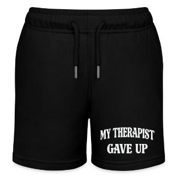 Mein Therapeut Gab Auf - Kinder Organic Joggingshorts Mini Bolter von Stanley/Stella - Schwarz - Vorne