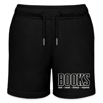Rituels de la vie du livre : Manger, lire, dormir - Short de jogging enfant bio Stanley/Stella - noir - Devant