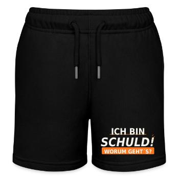 Ich bin schuld Worum geht’s? - Kinder Organic Joggingshorts Mini Bolter von Stanley/Stella - Schwarz - Vorne
