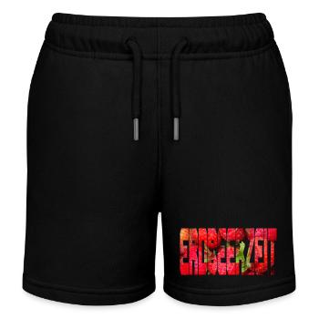 Erdbeere - Kinder Organic Joggingshorts Mini Bolter von Stanley/Stella - Schwarz - Vorne