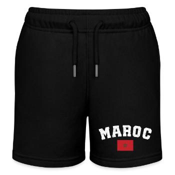 Maroc drapeau L'Équipe du Maroc - Short de jogging enfant bio Stanley/Stella - noir - Devant