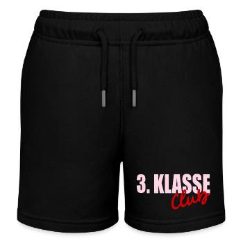 Grundschule 3. Klasse - Kinder Organic Joggingshorts Mini Bolter von Stanley/Stella - Schwarz - Vorne