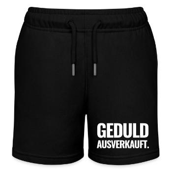 Geduld ausverkauft. - Kinder Organic Joggingshorts Mini Bolter von Stanley/Stella - Schwarz - Vorne