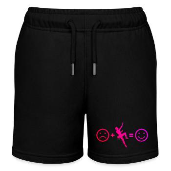 The mountaineers and climbers fit together - Kids Organic Sweat Shorts by Stanley/Stella - black - Front