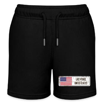 Las Vegas Flagge der Vereinigten Staaten - Kinder Organic Joggingshorts Mini Bolter von Stanley/Stella - Schwarz - Vorne