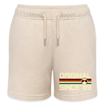 Since 89 - Short de jogging enfant bio Stanley/Stella - écru doux - Devant