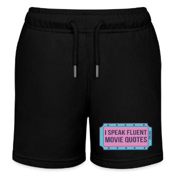 Funny Movie - Kids Organic Sweat Shorts by Stanley/Stella - black - Front