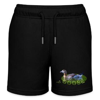 Oie du Nil Poussin Oiseau Oie - Short de jogging enfant bio Stanley/Stella - noir - Devant