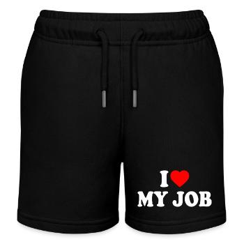 I love my job - Kinder Organic Joggingshorts Mini Bolter von Stanley/Stella - Schwarz - Vorne