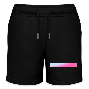 Barres Dégradé Bleu & Rose - Short de jogging enfant bio Stanley/Stella - noir - Devant