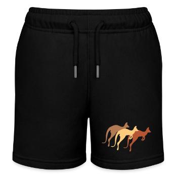 Kangourou - Short de jogging enfant bio Stanley/Stella - noir - Devant