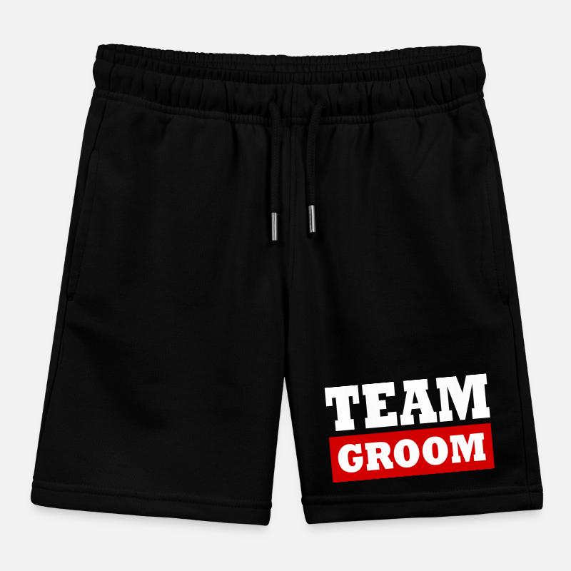 Team groom Kids Organic Sweat Shorts by Stanley/Stella