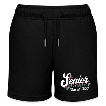 Classe Senior de 2023 Rétro Graduation Party Cadeau - Short de jogging enfant bio Stanley/Stella - noir - Devant
